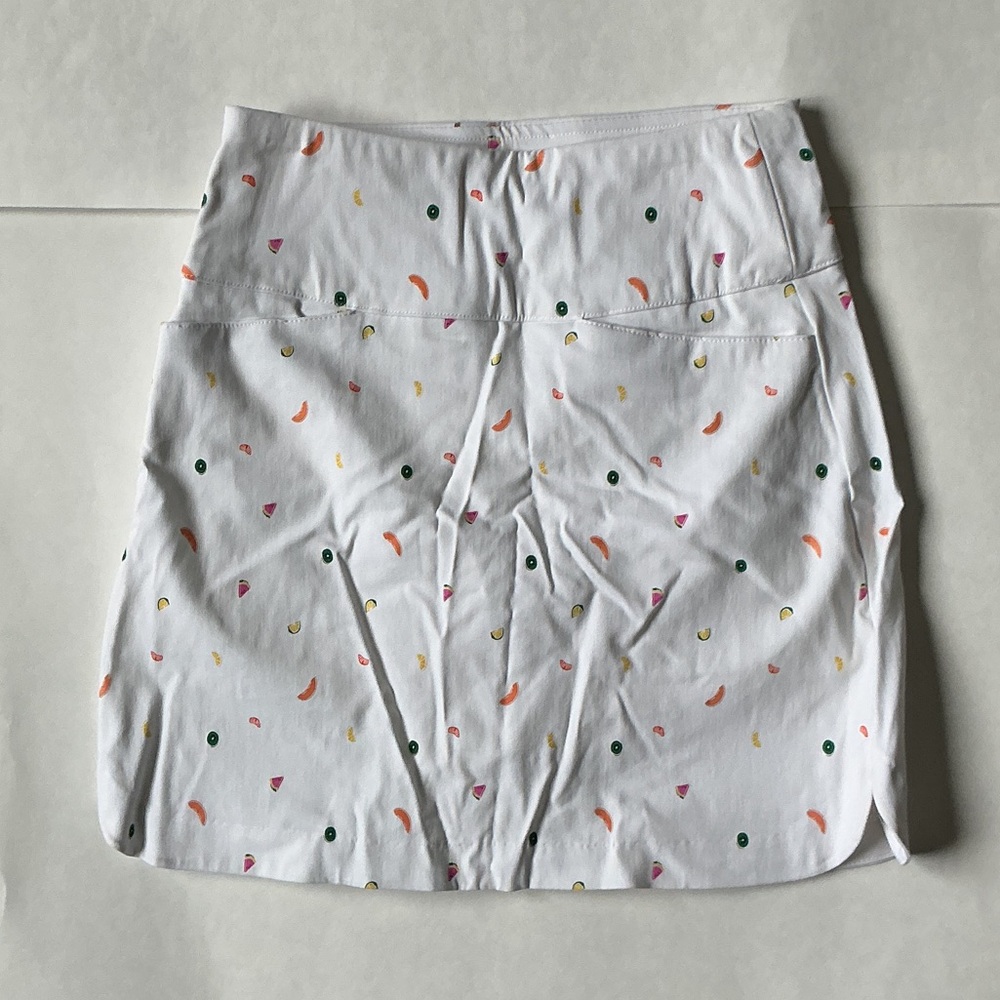 Lady Hagen White Skirt with Fruit Accents
